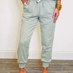 Purple Door Boutique Seaside Dreams Olive Jogger Pants New Arrivals
