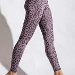 Purple Door Boutique New Arrivals Chintz Leopard Print Violet Verbena Leggings