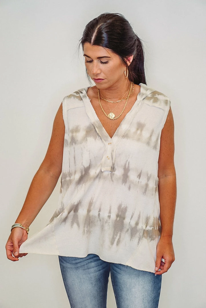 Purple Door Boutique Boho Days Mocha Tie Dye Hoodie Top Summer SALE 3 Purple Door Boutique Boho Days Mocha Tie Dye Hoodie Top Summer SALE