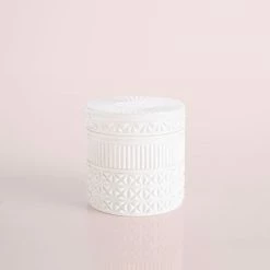 Capri Blue New Arrivals Volcano White Opal Gilded Faceted Jar Candle