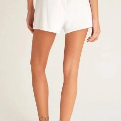 New Arrivals Z Supply White Naila Gauze Shorts