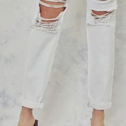 Kan Can White Mom Fit Jeans New Arrivals