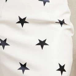 Purple Door Boutique Star Print White Mini Skirt Summer SALE