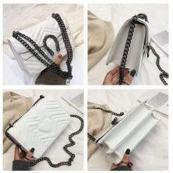 Purple Door Boutique The Sassy White Handbag Purse Accessories/Gifts