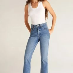 Z Supply White Sirena Rib Tank Top New Arrivals