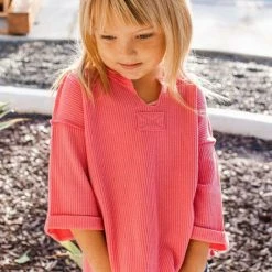 Purple Door Boutique New Arrivals Youth Bubble Gum Knit Top