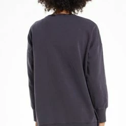 Z Supply Layer Up Black Sweatshirt