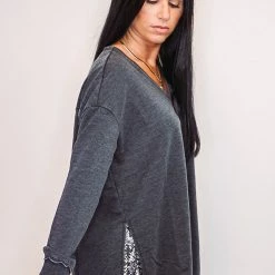 Z Supply Washed Black V Neck Weekender Ladies'